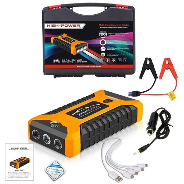 Пускозарядное автомобильное устройство Jumpstarter 27JX 12В/2А с аккумулятором на 99800mAh и фонарём ANS К N27JX фото