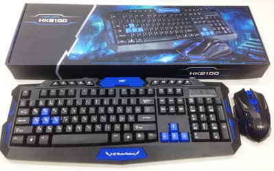 Клавіатура Російська + Мишка Бездротові KEYBOARD HK-8100, комплект клавіатура з мишкою 9215 фото