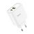 Мережевий адаптер живлення Hoco C57A White HOCO Speed C57A ⁇ Type-C/USB, PD/QC3.0, 3A ⁇ C57A фото