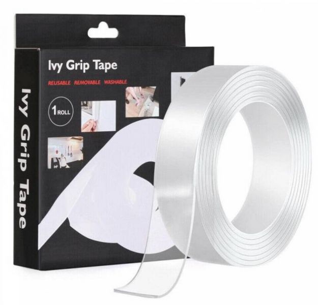 Многоразовая крепежная лента 5 м Ivy Grip Tape / Сверхсильная клейкая гелиевая лента 666311231 фото