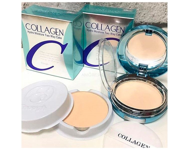 Увлажняющая компактная пудра с коллагеном Enough Collagen Hydro Moisture Two Way Cake SPF25 PA++ ТОН 13 Enough13053 фото