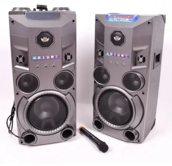 Комплект активної акустики з радіомікрофоном Rock Music RC-8950 (150 W/FM/Bluetooth/USB) RC-8950 фото