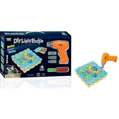 Конструктор Tu Le Hui "Diy Light Puzzle" (200 детали) 12LED TLH-19 с шуруповертом TLH-19 фото