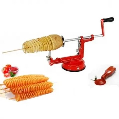 УЦЕНКА! Машинка для резки картофеля спиралью SPIRAL POTATO SLICER (Плохая упаковка 629) TM629 фото