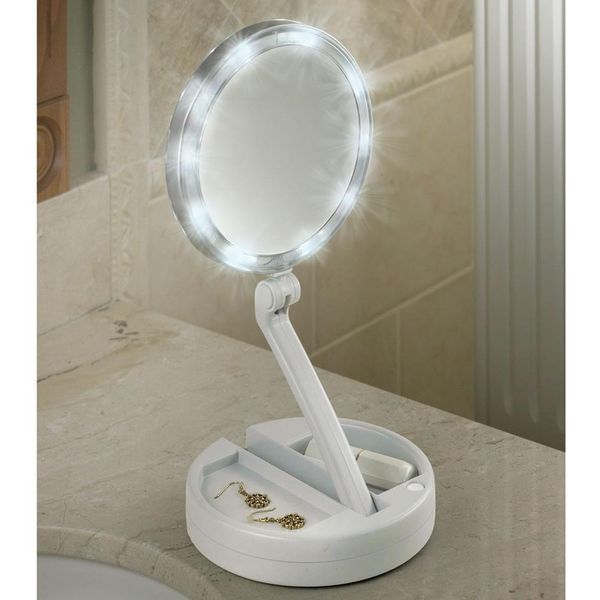 Складное зеркало для макияжа с Led подсветкой My Fold Away Mirror 3811111 фото