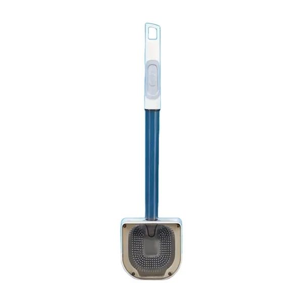 Силіконова щітка для унітаза Liquid Toilet Brush Сіра LTB7368 фото