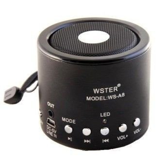 Колонка Міні портативна WSTER WS-A8 з MP3, USB і FM-paдіо ЧОРНИЙ 9274-1 фото