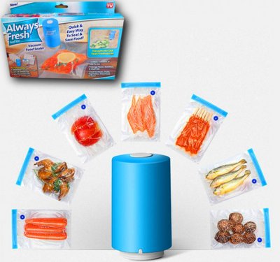 Вакуумный упаковщик для еды Vacuum Sealer Always Fresh, вакуумные пакеты для еды SealerVacuum фото