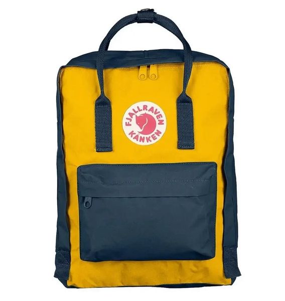 Рюкзак Fjallraven Kanken Classic ЖЕЛТО-СИНИЙ | Городской рюкзак 16 л унисекс Classic166 фото