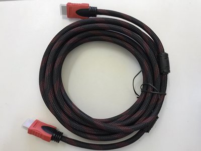 Кабель HDMI на HDMI (V1.4) с фильтром в тканевой оболочке 5 метров 45160102 фото