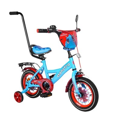 Двухколесный велосипед TILLY Monstro 12" T-21228/1 blue+red T21228 фото