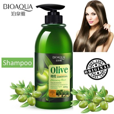 Шампунь для волосся з оливковою олією відновлювальний BIOAQUA Olive Shampoo 400 мл BIOAQUAOlive1 фото