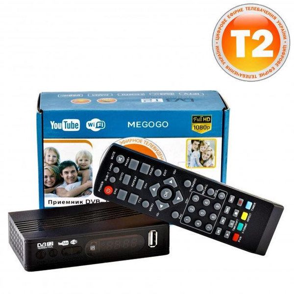 Тюнер T2 MG811 приставка с просмотром YouTube IPTV WiFi HDMI USB MEGOGO 3811138 фото