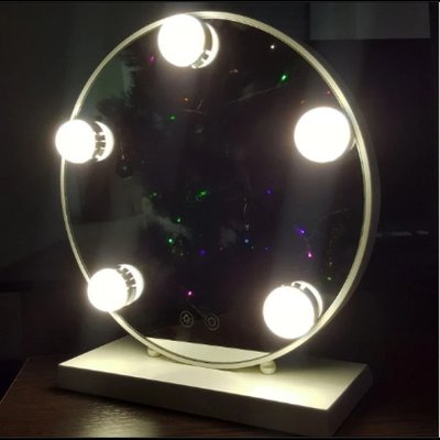 Зеркало для макияжа с LED подсветкой Led Mirror 5 LED JX-526 Белый NJX526 фото