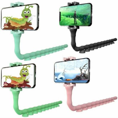 Держатель для телефона гибкий универсальный с присосками Cute Worm Lazy Holder ST1Hol фото