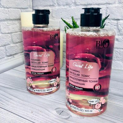 Очисний міцелярний тонік для обличчя Bio World Secret Life Detox Therapy оригінал 445 мл Tonic фото