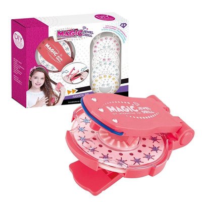 Magic Jewel Drill Diy Интерактивная прическа для девочек Красота Play Set Toy Braider Kits Make Up Girl JEW34 фото