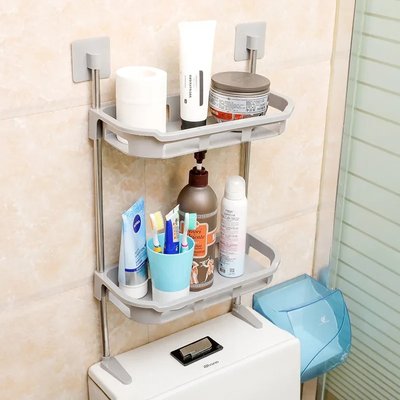 Полка туалетная органайзер над унитазом STOREY TOILET RACK 580x75x300 mm для хранения вещей STO98 фото