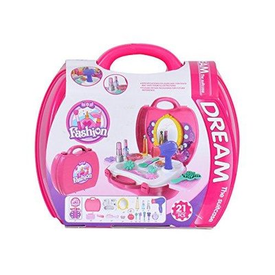 Toysz 21 Pieces Dream The Suitcase Модный набор для макияжа Play Set - Розовый Toysz21 фото