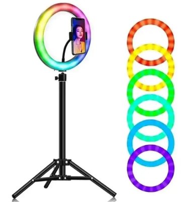 Светодиодное селфи-кольцо с RGB подсветкой Soft Ring Light MJ300 MJ300 фото