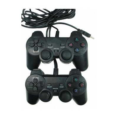 USB джойстик для ПК PC GamePad DualShock DJ-2082 с вибро 2шт Акция 6789 фото