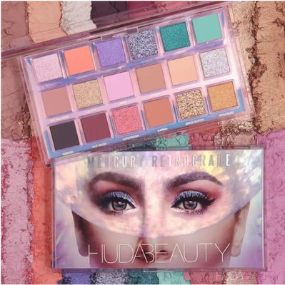 Палітра тіней для повік Huda Beauty Mercury Retrograde Eyeshadow Palette 18 відтінків 23251 фото