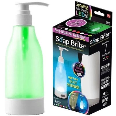 Дозатор для рідкого мила з підсвіткою Soap Bright Nightlight Soap Dispenser 400 мл SOAP404 фото