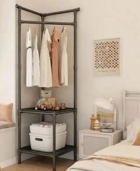 Кутова підлогова вішалка для одягу 180х45х45 см стійка для речей Corner coat rack NO:9603  NO9603 фото