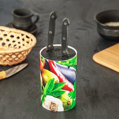 Підставка для ножів із наповнювачем із поліпропіленового волокна Universal Knife Holder 7880 фото