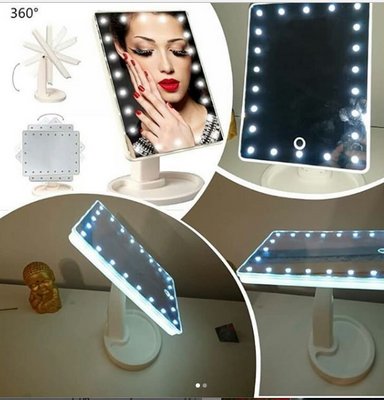 Дзеркало настільне з підсвіткою LED — бренд Large Led Mirror 38130 фото