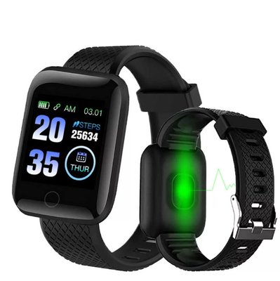 Фітнес-браслет Smart Band 116 Plus смартгодинник спортивний Акція 6634 фото