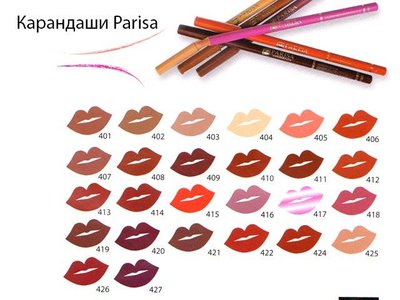 Стійкий матовий Олівець для губ Parisa cosmetics Parisa1110 фото