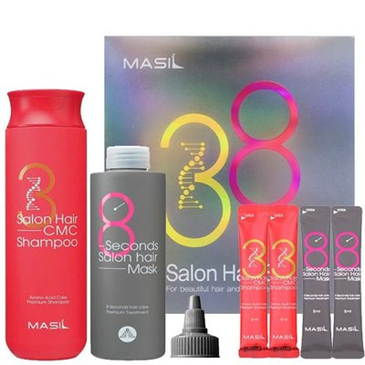 Набор для восстановления волос с кератином и коллагеном Masil 8 Seconds Salon Hair Set HairSet1 фото