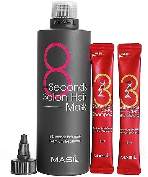 Набір для догляду за волоссям MASIL Salon Hair Mask Special Set 350 мл + 2 мл + 2 мл HairSet2 фото