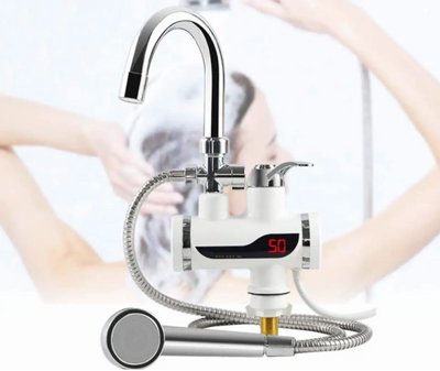 Кран-водонагрівач із душем нижнє під'єднання Instant electric heating water Faucet FT-001 FT001 фото