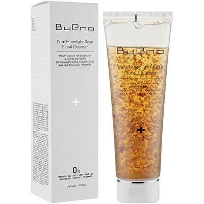 Гель для вмивання з пелюстками троянд Bueno Pure Moonlight Rose Floral Cleanser 150 мл Bueno фото