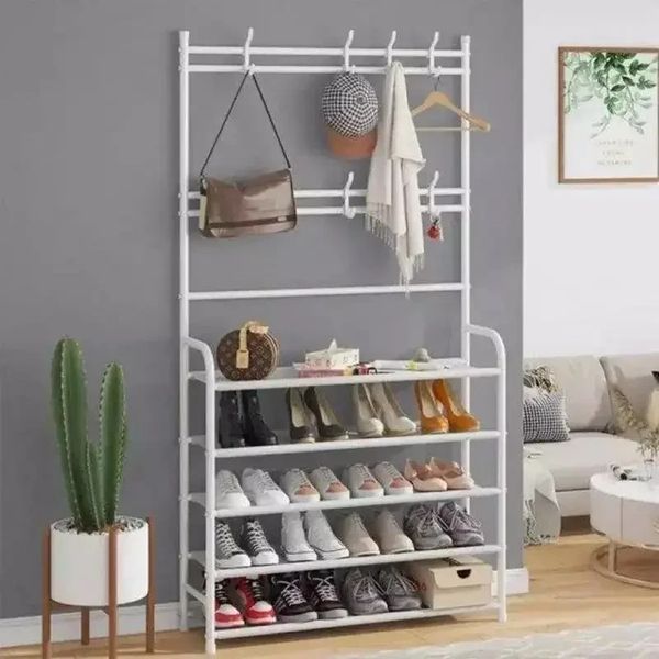 Универсальная вешалка для одежды New simple floor clothes rack size 60X29.5X151 см Белый SIZ6029 фото