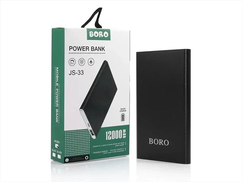 Power bank 12000mAh (3000mAh) Boro JS-33 NJS33 фото