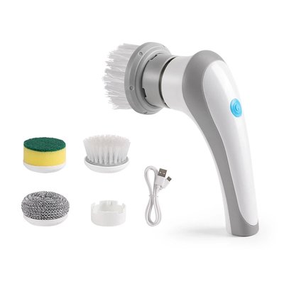 Щітка для миття посуду з насадами акумуляторна Electric Cleaning brush NNBRUS фото