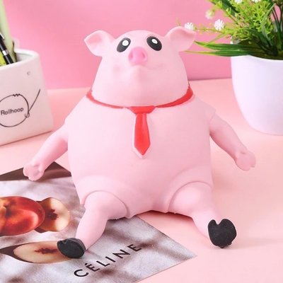 Игрушка антистресс сквиш БОЛЬШОЙ Розовая свинья Pink Pig BIG 50 см NPIG50 фото