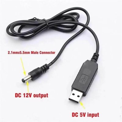 Кабель usb dc 12 v, usb дріт для під'єднання роутера до повербанка, DC 5.5x2.1 мм NN9125 фото