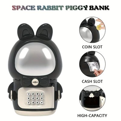 Копилка зайчик сейф, космонавт SPACE RABBIT PIGGY BANK RAB16 фото