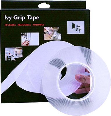 Многоразовая крепежная лента гелиевая на любые поверхности Ivy Grip Tape 1м Grip1m фото