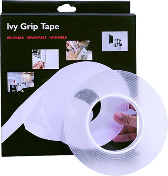 Багаторазова кріпильна стрічка гелієва на будь-які поверхні Ivy Grip Tape 1 м Grip1m фото