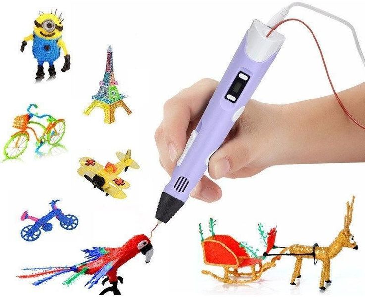 3D ручка c LCD дисплеем Pen 2 3Д принтер для рисования ФИОЛЕТОВАЯ 14433Ф фото