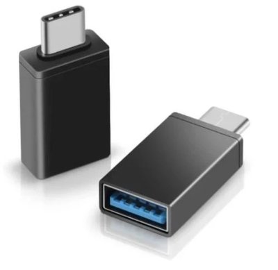 Перехідник USB OTG-01 з телефона на флешку — Type-C чорний OTG01 фото