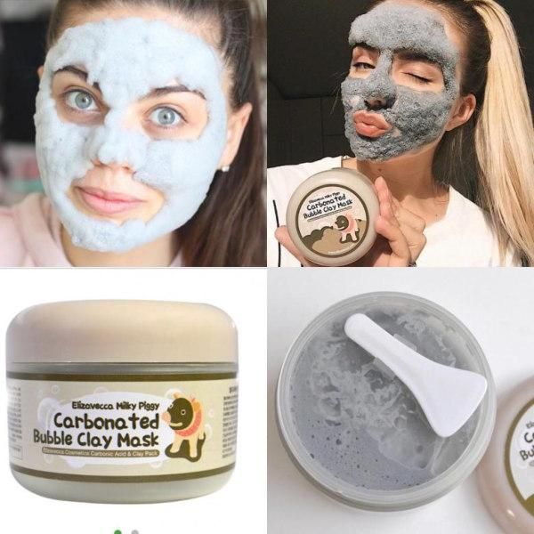 Глиняно-пузырьковая маска для лица Elizavecca Milky Piggy Carbonated Bubble Clay Mask, 100 г MilkyPiggy фото