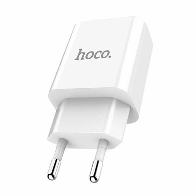 Мережевий зарядний пристрій HOCO зі41а 2 usb 2.4a біле  с41а фото