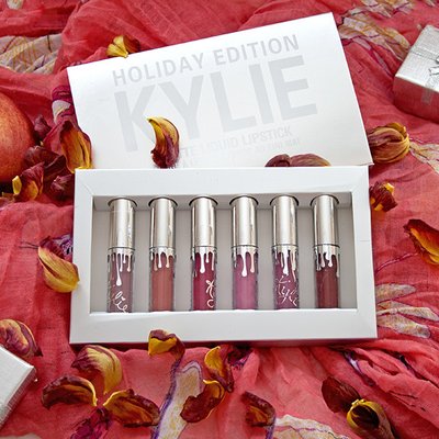 Набір рідких матових помад 6 в 1 Kylie Holiday Edition 8613 09412 фото