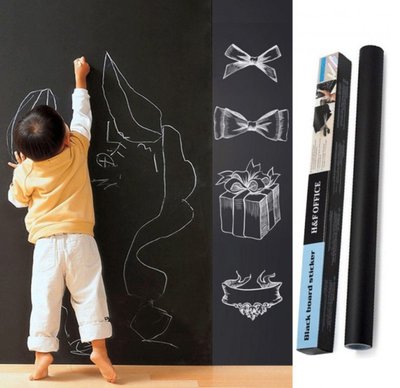 Самоклеющаяся пленка для рисования мелом Black Board Sticker 45х200 см B8483913 фото